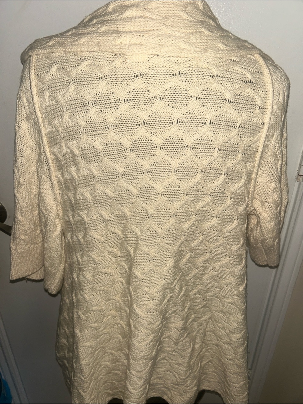 Banana Republic Cream Open-Front Knit Shrug - Women's Lightweight Layer size M - Picture 2 of 3